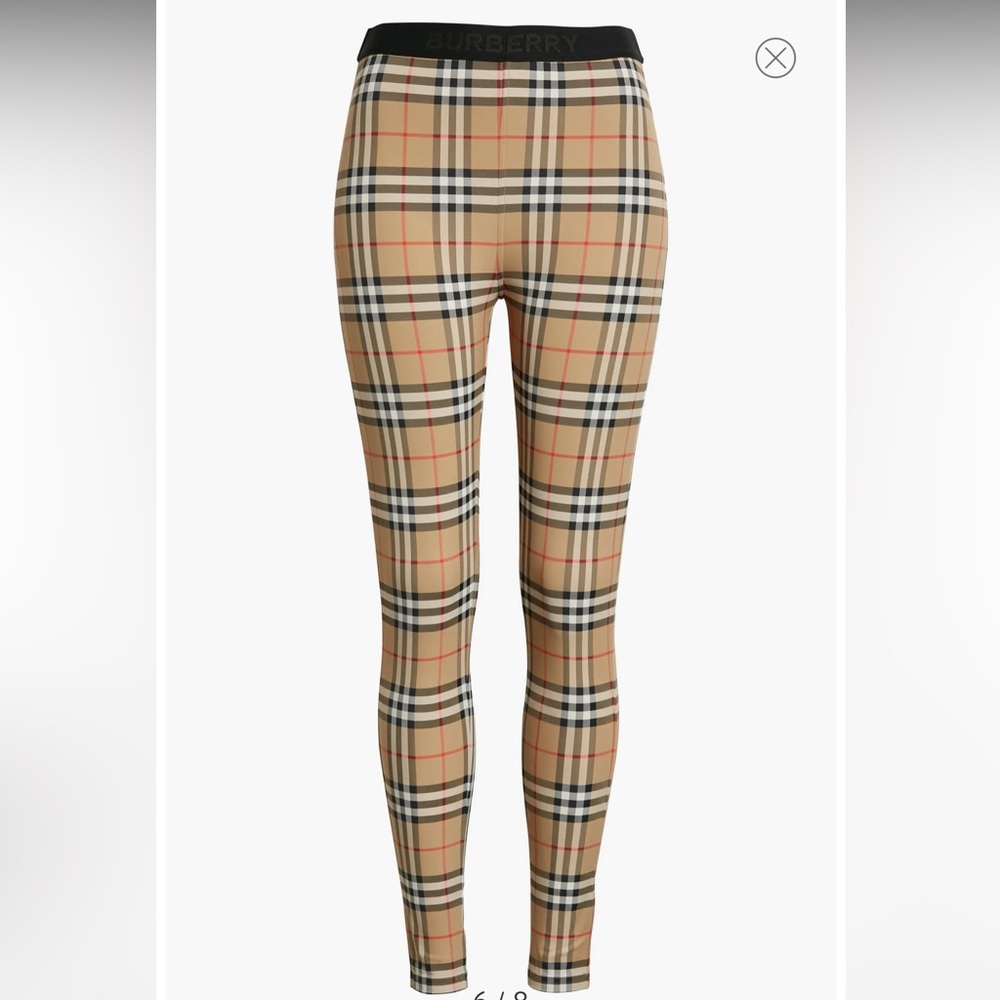 Burberry Women's Belvoir Vintage Check Jersey Leggings